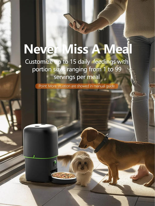 Smart AutoSmart WiFi Pet Feeder with HD Camera – Automatic Kibble Dispenser for Cats & Dogs, App-Controlled (2.4G/5GHz)matic Cat Feeder